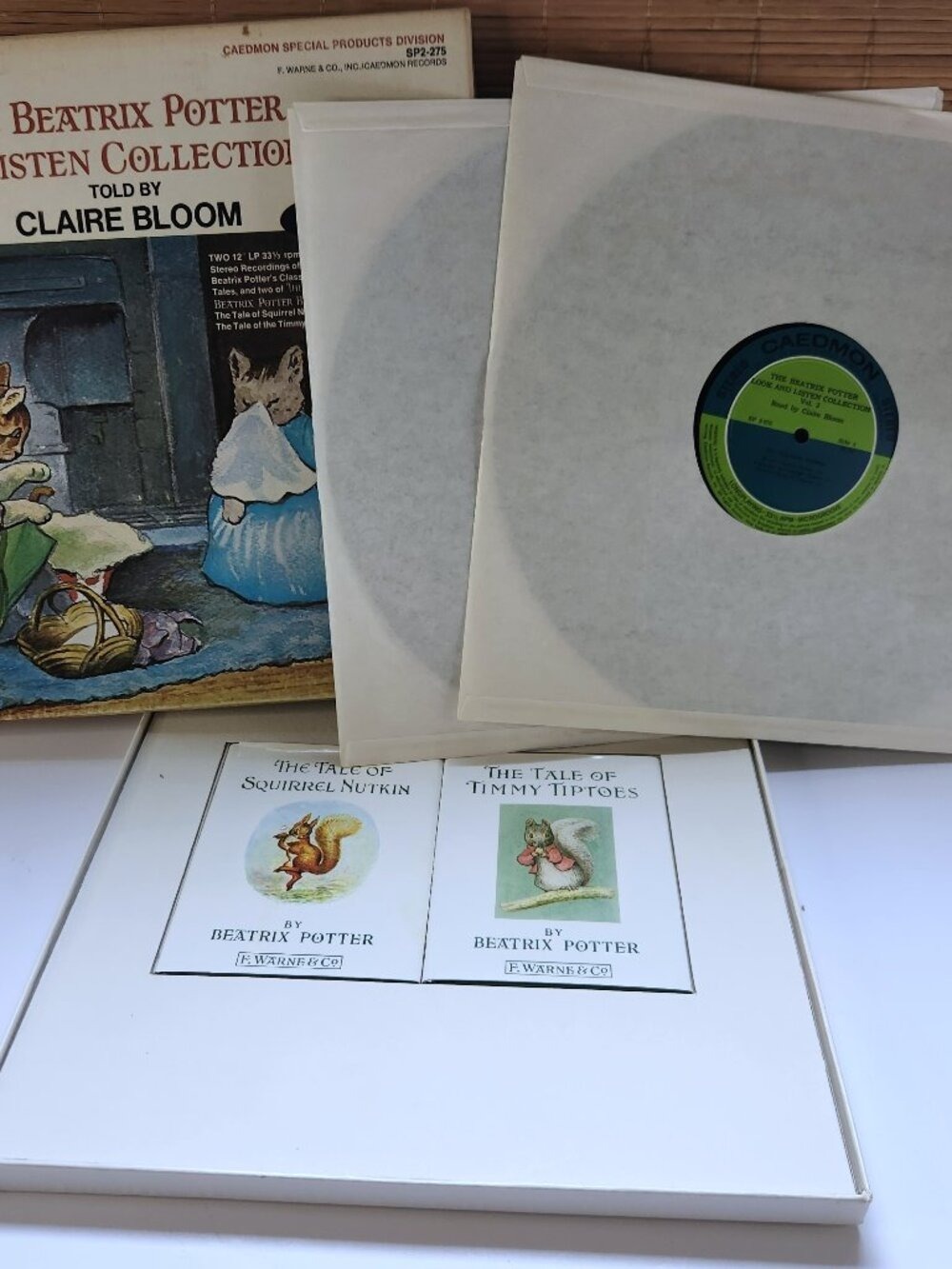 Vintage 1975 Beatrix Potter Look & Listen Collection Vol 2 COMPLETE Box LP Books
